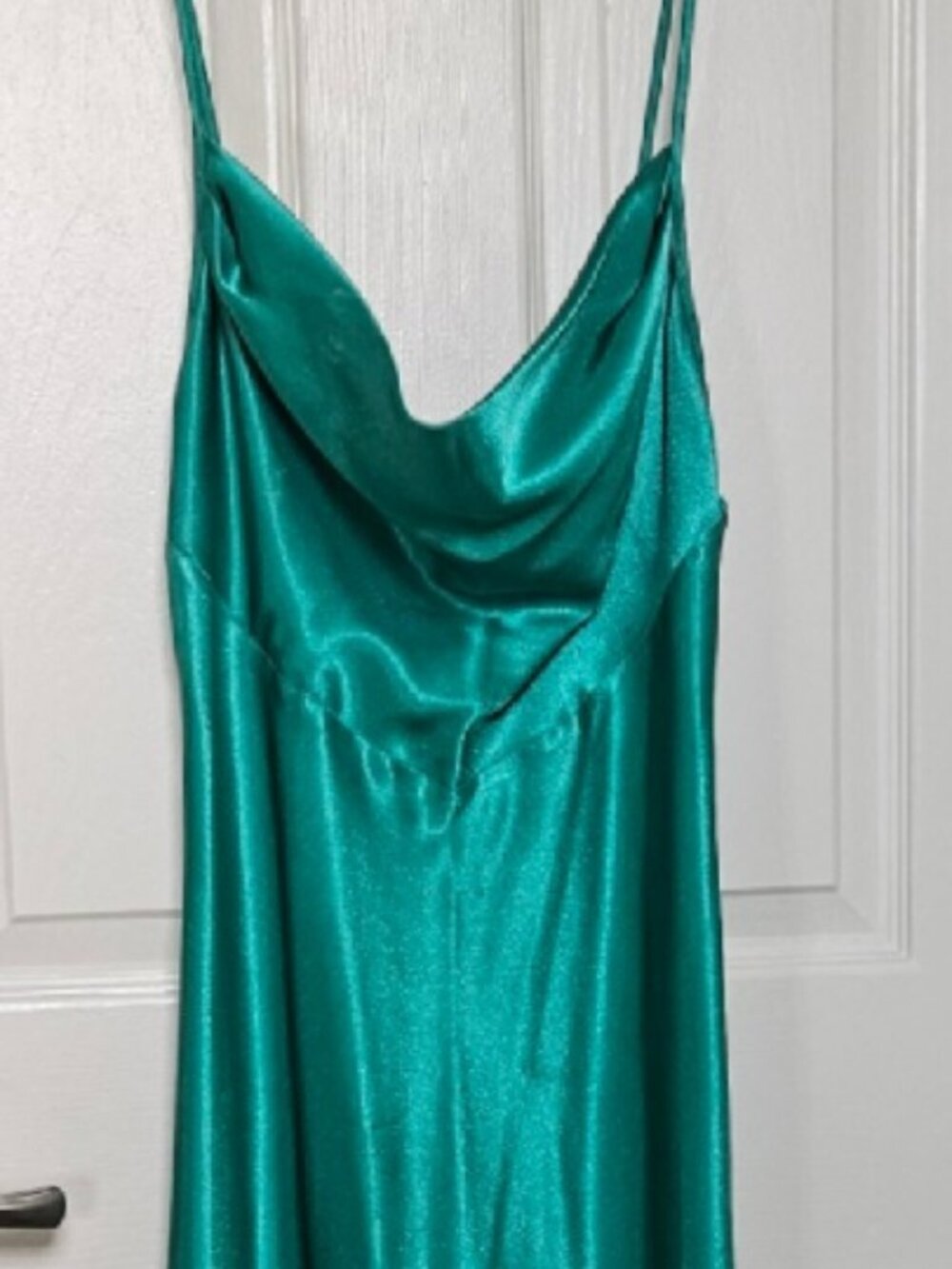 Emerald Green Satin Elegant Nightgown